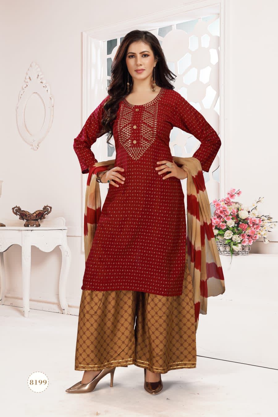 New Melody 1 Latest Designer Ethnic Wear Rayon Kurti Bottom And Dupatta Collection